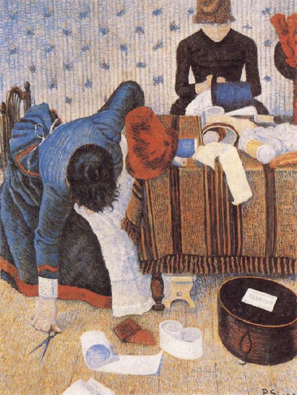 Two Milliners,Rue du Caire, Paul Signac